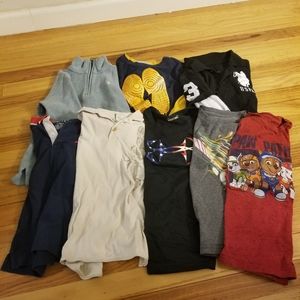 Lot Of 8 Boys Tops Size 7 various brands, RL Polo UA Nike USPA Guess Nautica